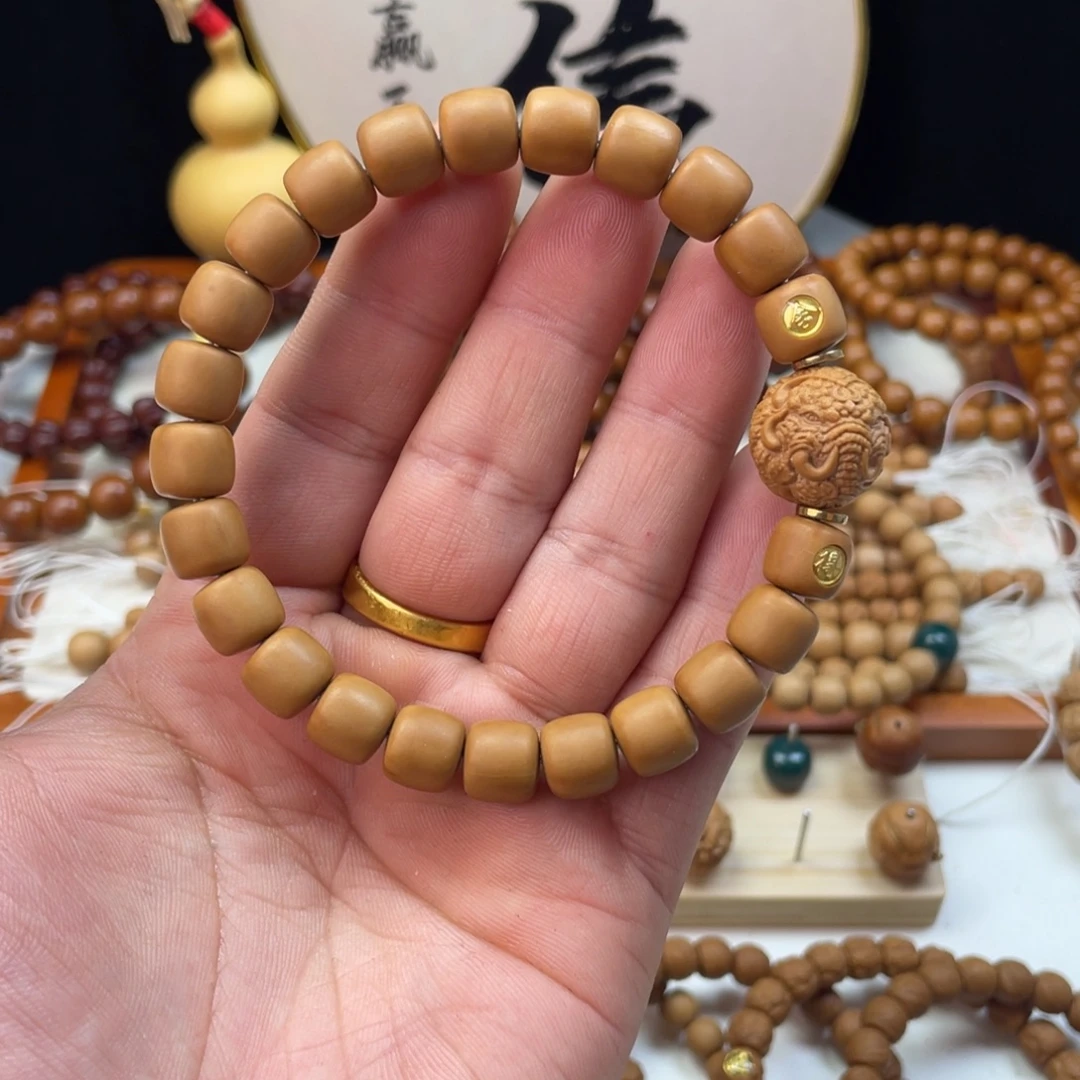 手串猴头核桃小微微瑕手工道珠+舍得+象神