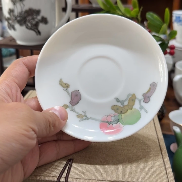 失***客醴陵陶瓷研究所柿子杯碟