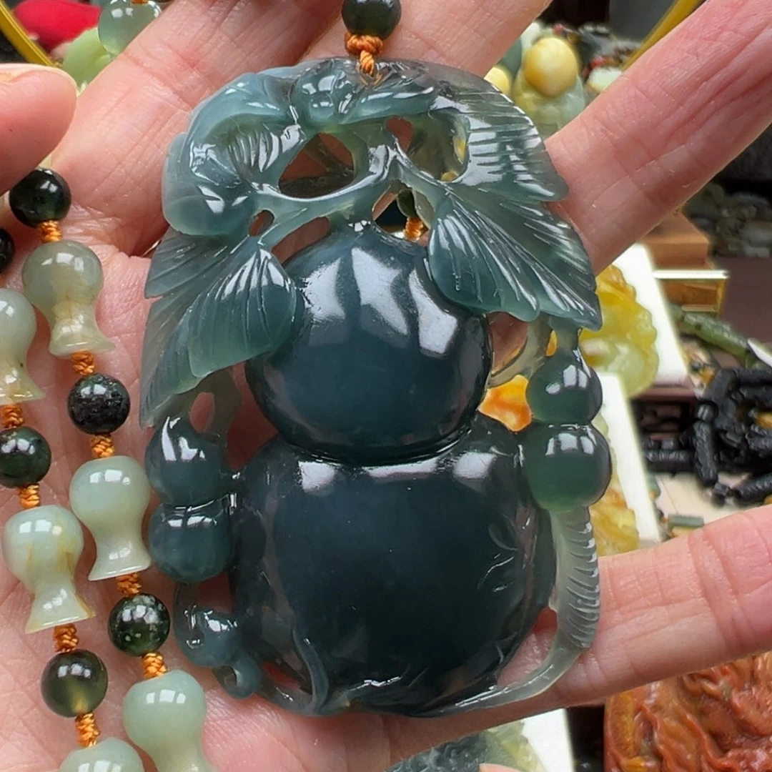 岫玉未镶嵌挂件挂件