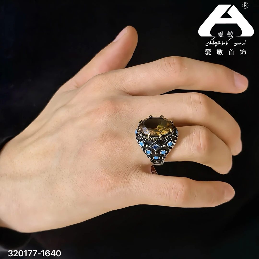 足银仿珍珠戒指 爱敏首饰戒指320177