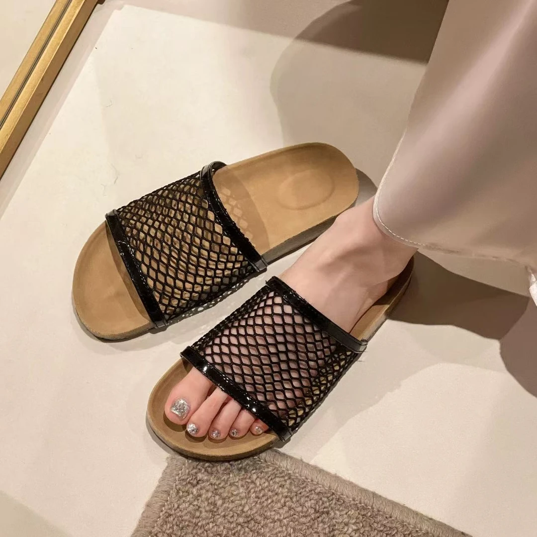 夏休闲款法式拖鞋女新款配裙子仙女风拖鞋5005