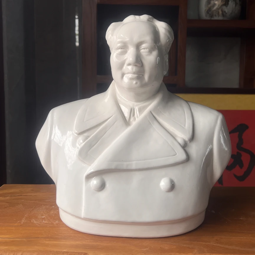 毛主席瓷像家居摆件35公分
