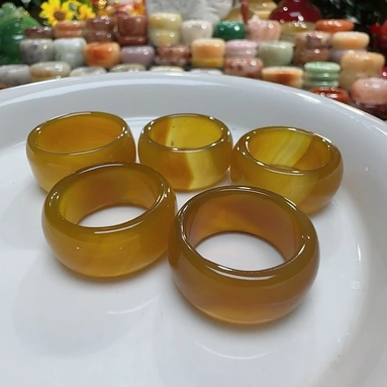 玛瑙/玉髓戒指未镶嵌安****店