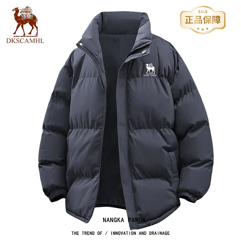 得克萨骆驼保暖棉服男女百搭潮流简约冬季加厚棉袄宽松情侣外套