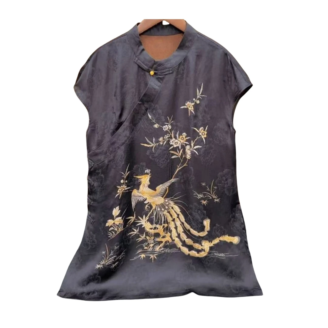 【凤凰于飞-奥黛】夏季新款中式国风中长款