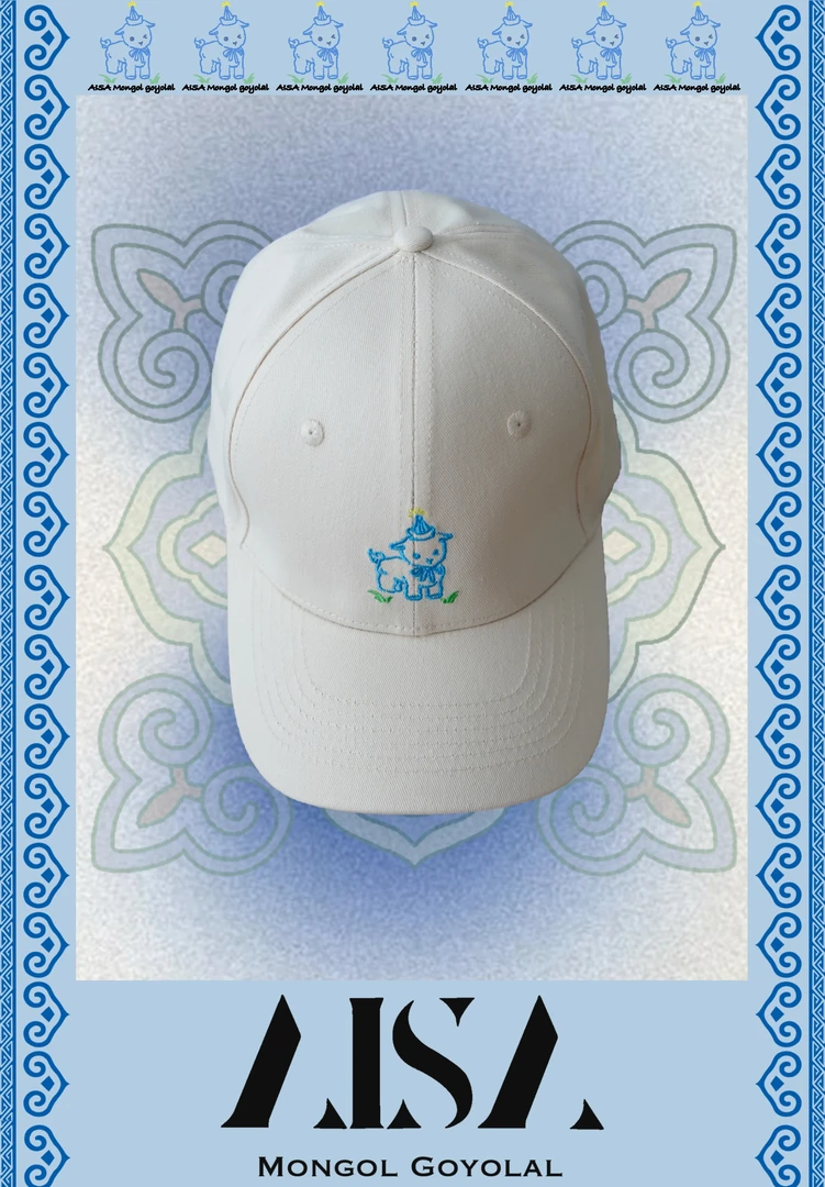 AISA艾萨 【草原咩咩】原创帽子韩版百搭鸭舌帽圆顶休闲棒球帽刺绣