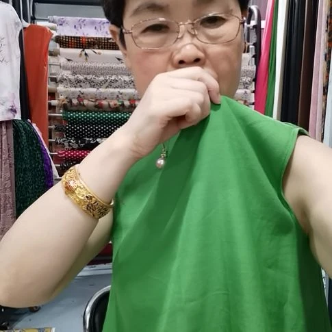 亚麻布料芒果绿1.2米