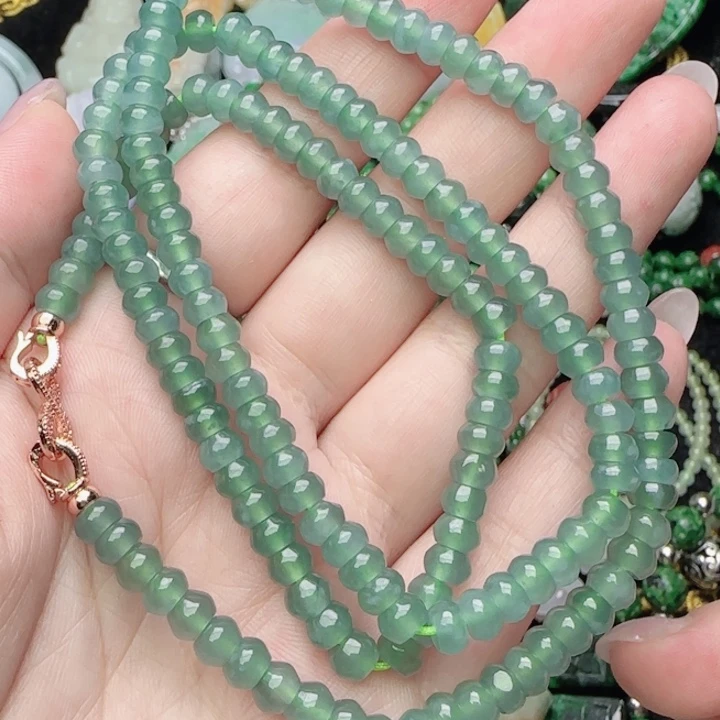 翡翠未镶嵌颈饰天然A货518