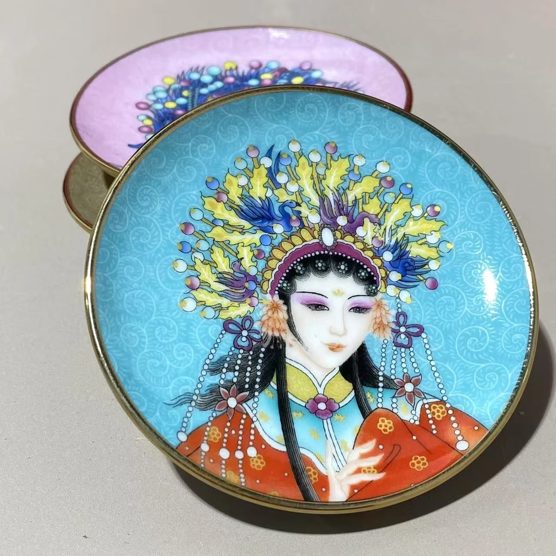 景德镇陶瓷花旦高脚杯垫 泥