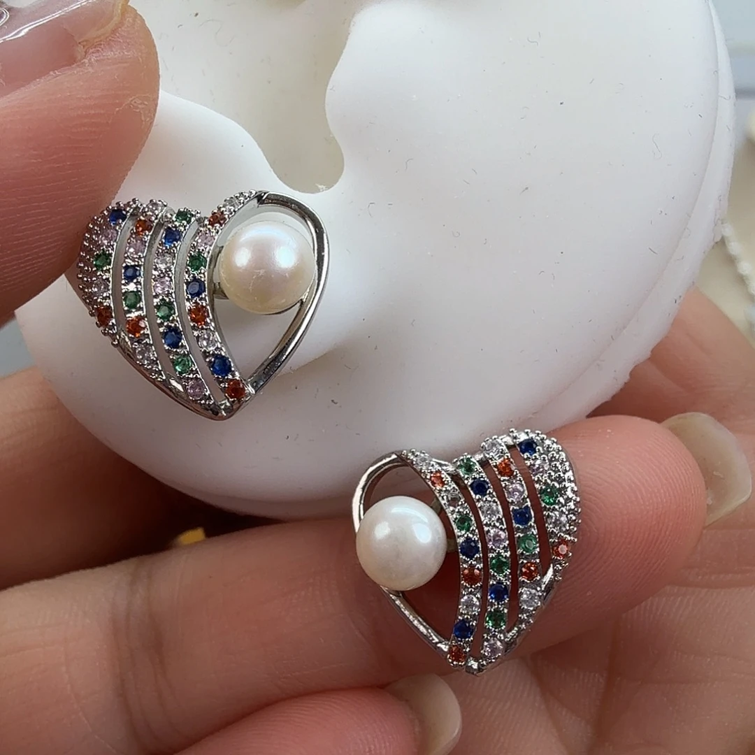 耳饰未镶嵌淡水珍珠