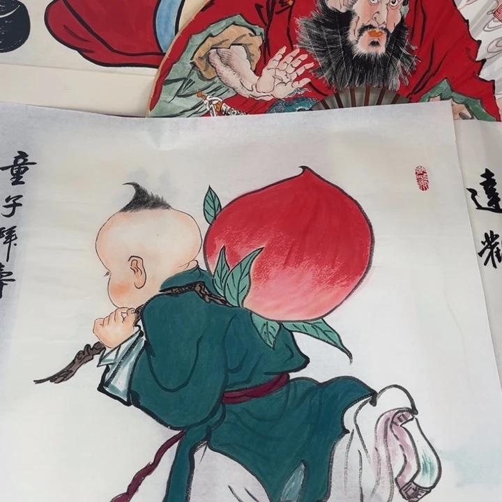 国画禅意画纯手绘作品