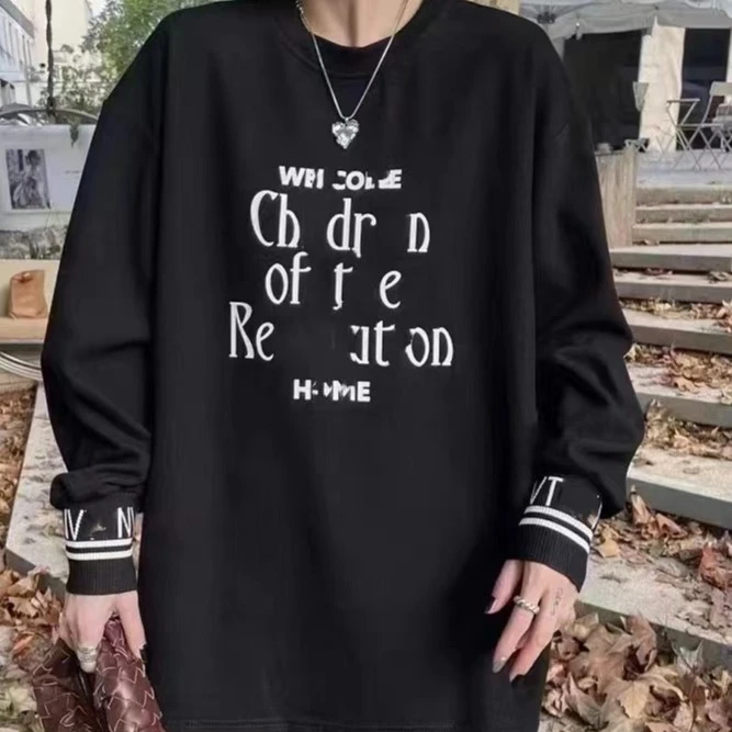 『 T恤A 』新款时尚字母印花宽松百搭休闲T恤2050