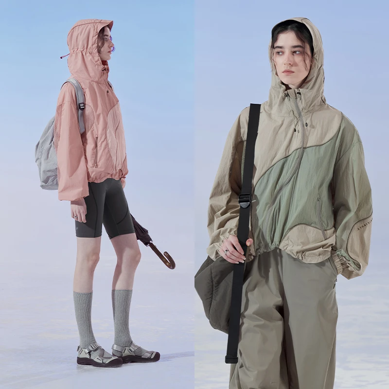 半圆女装2025春季宽松工装高端品牌防晒衣女D24201001