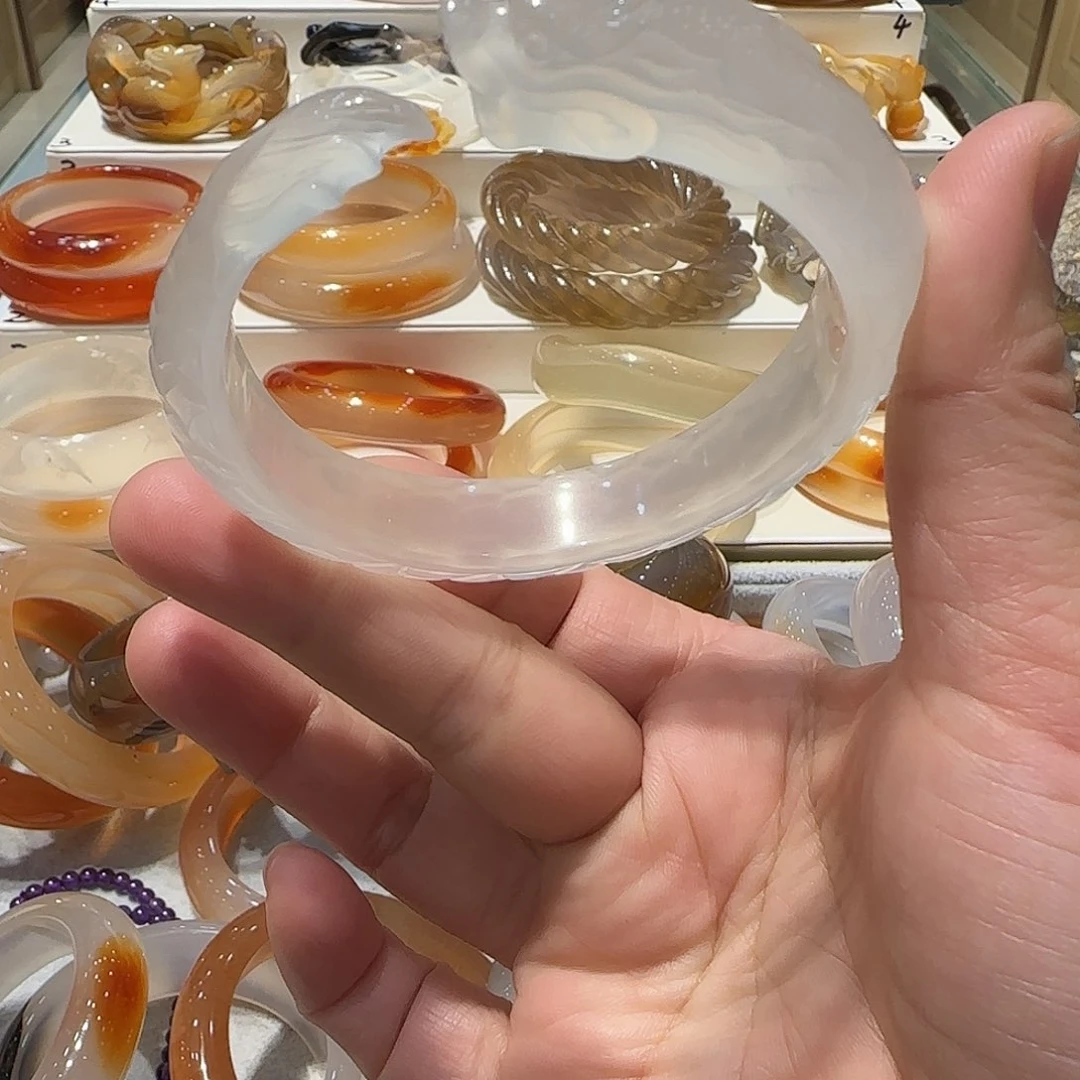 玛瑙/玉髓手镯未镶嵌✌️***