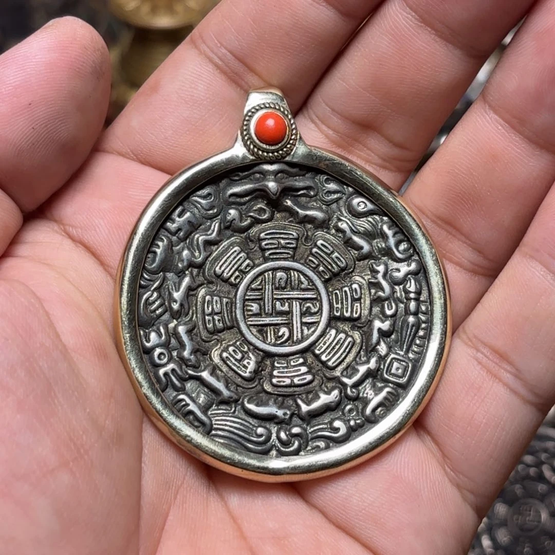 铜星月菩提挂件菩提