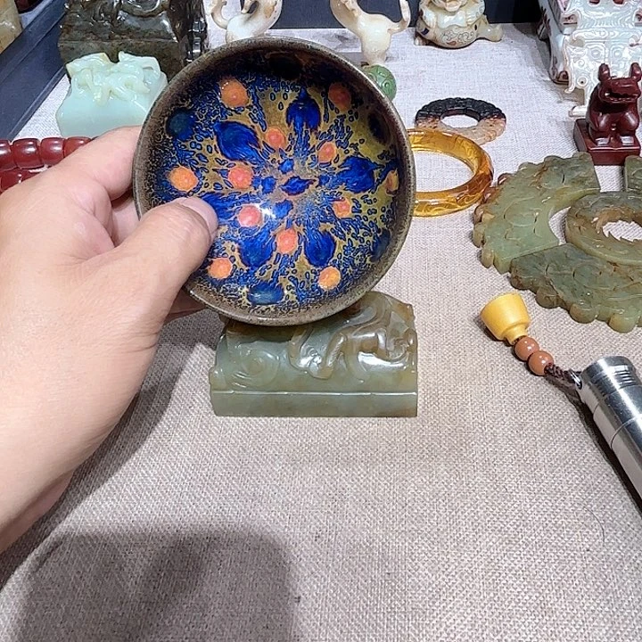 生***威茶盏摆件摆件摆件摆弄