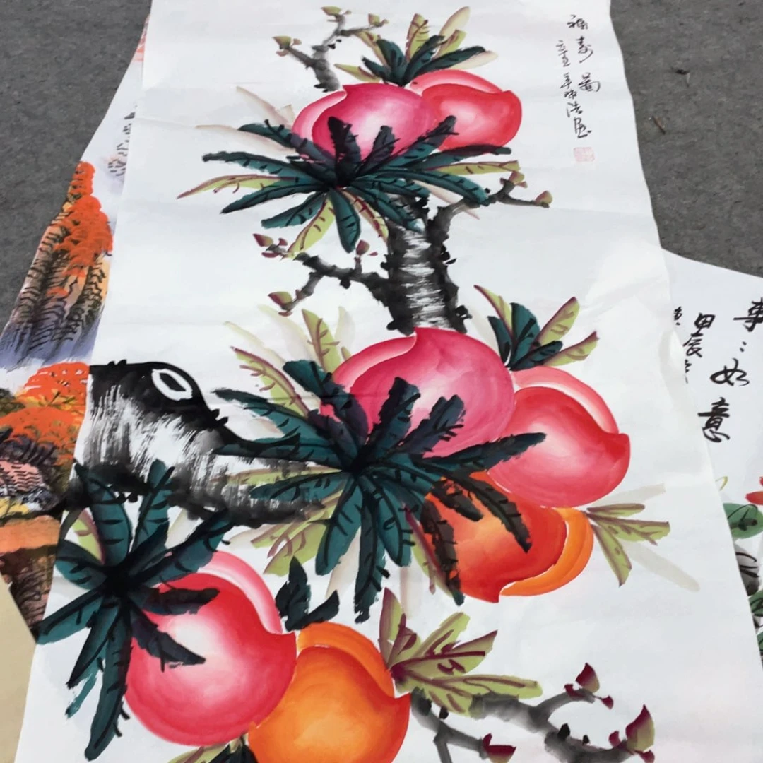 国画国画作品画心一张
