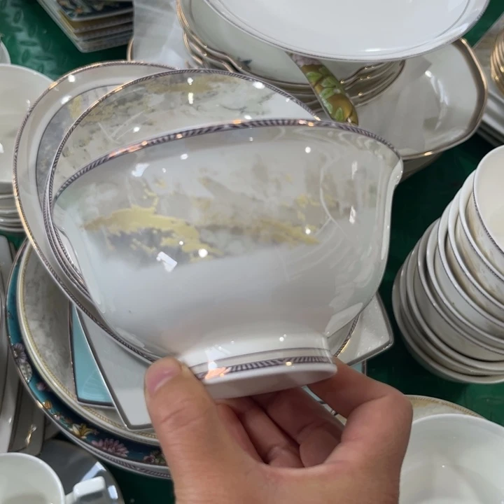 瓷片海岸五寸碗六个微瑕