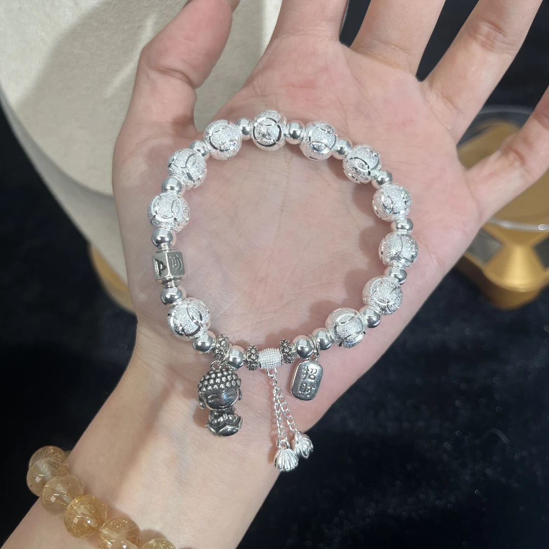 铜合金手链 手链 路路通莲花佛手链 S230