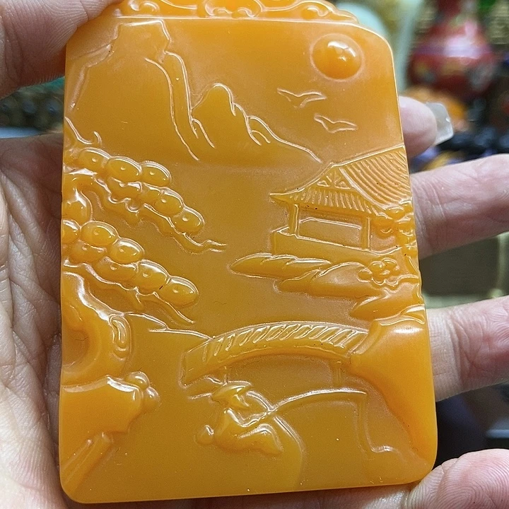 和田玉未镶嵌挂件