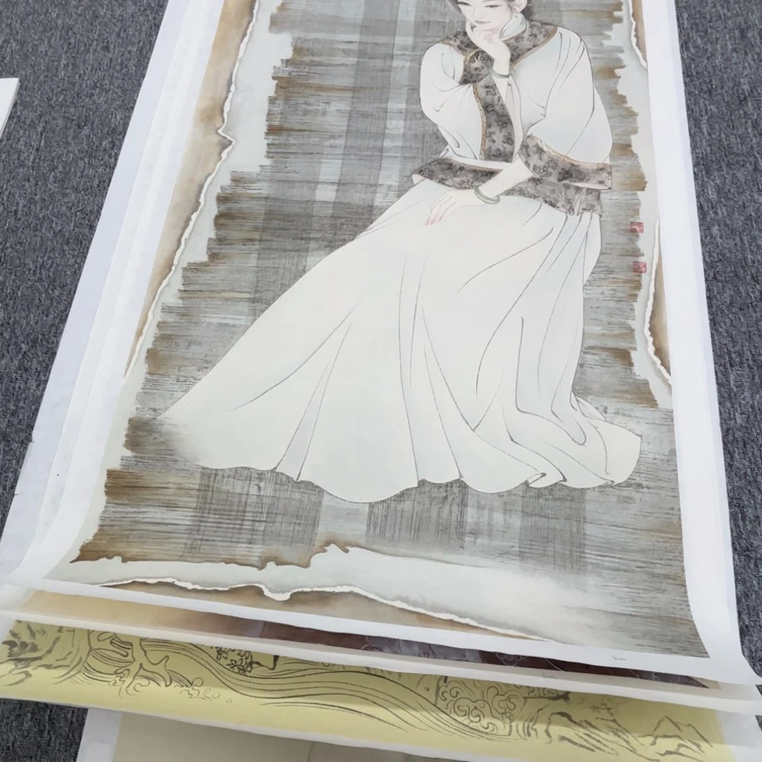 ****独国画绘画作品多次参加全