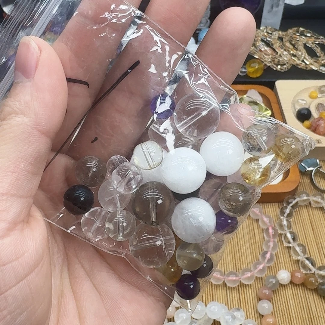烟晶手链银S925镶嵌