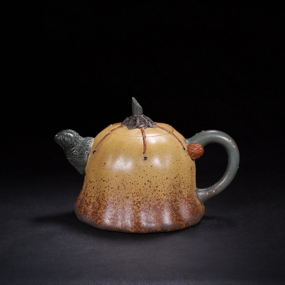 纯手工紫砂壶17×11