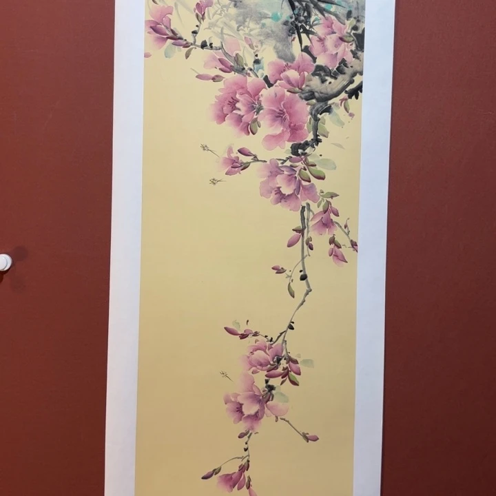 国画听兰老师花鸟