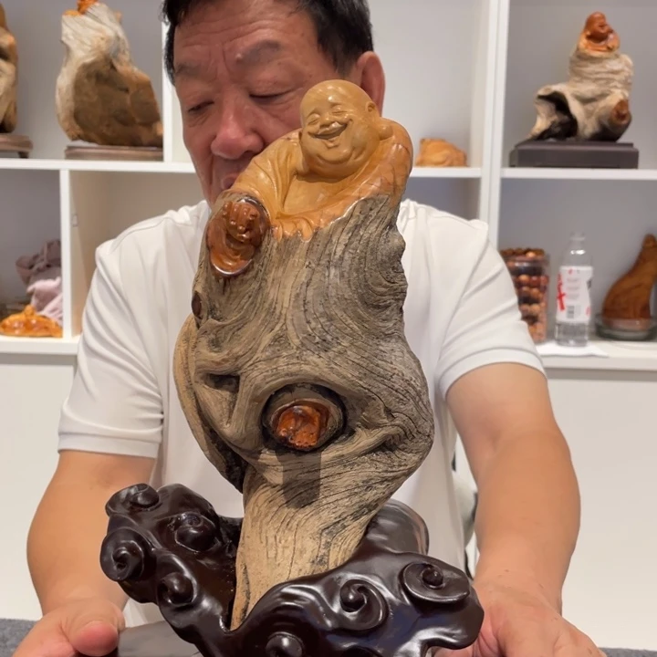 柏木（崖柏）一*弥勒摆件