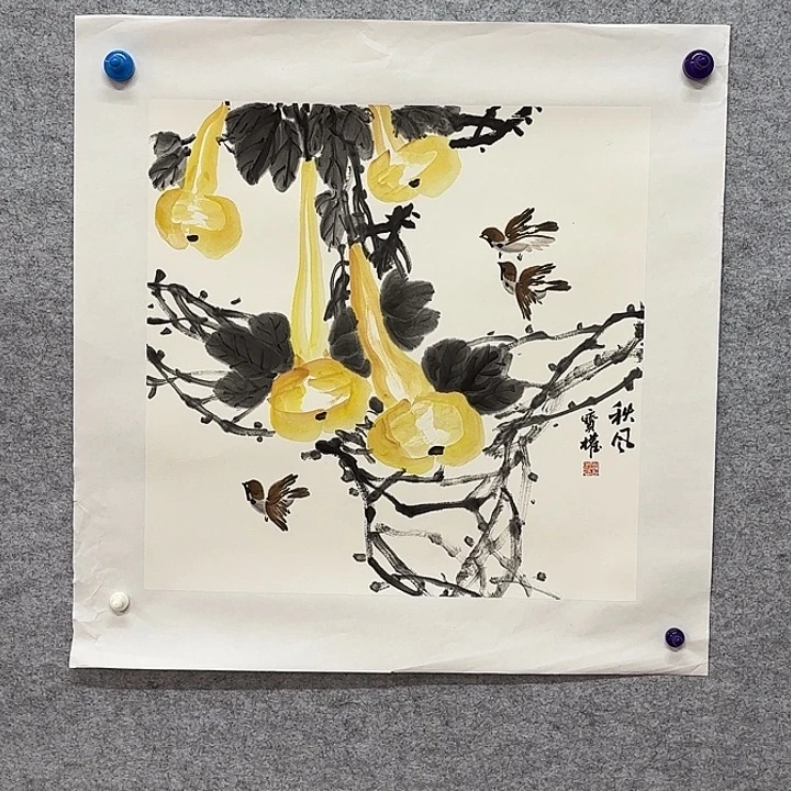 国画花鸟等多种鸟类的