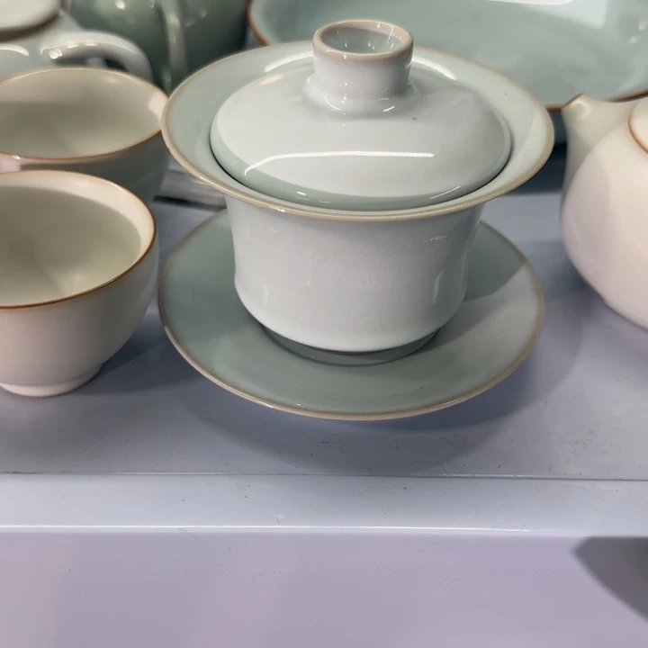 微瑕亮月白马蹄手工