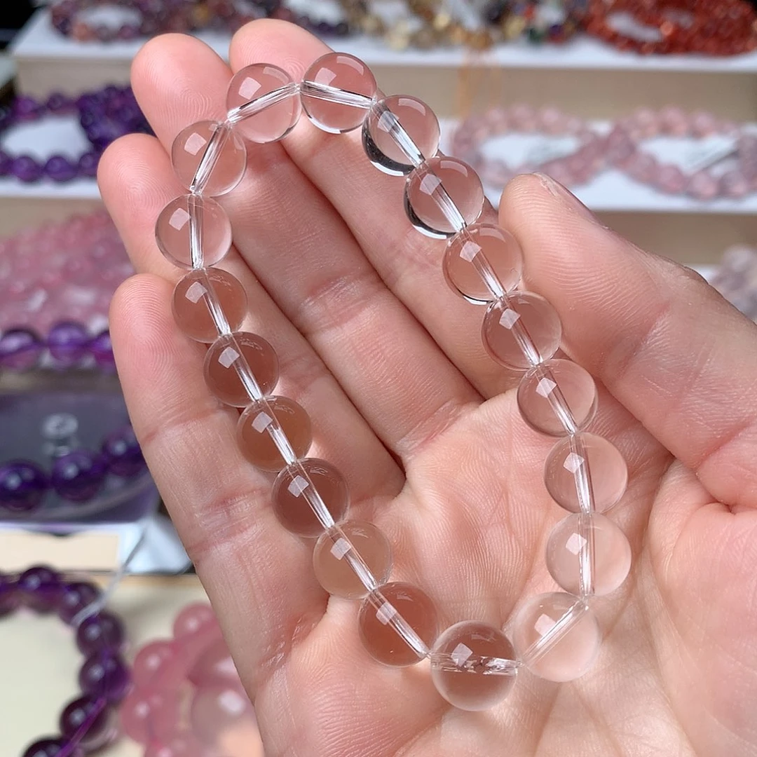 水晶手串未镶嵌白水晶