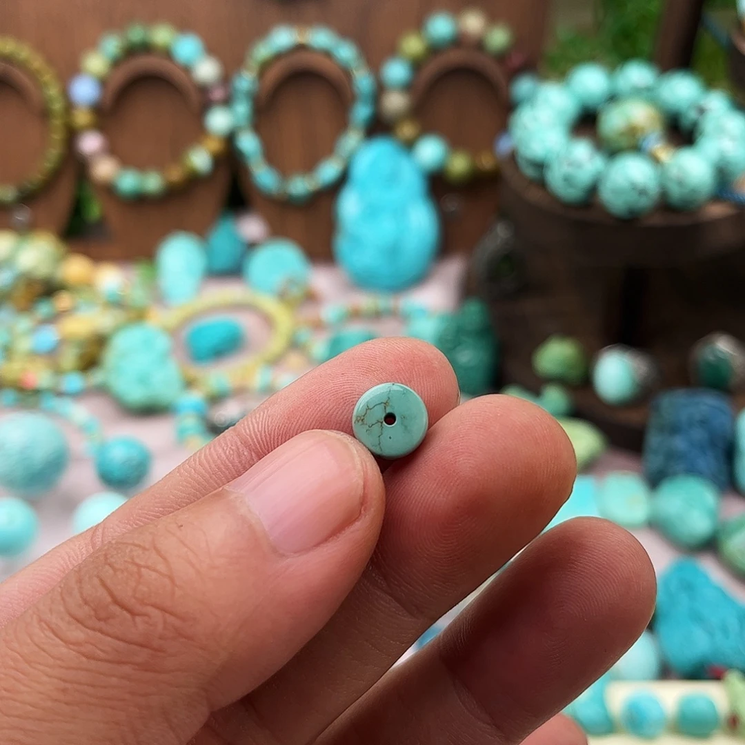 正***觉绿松石未镶嵌原矿绿松石