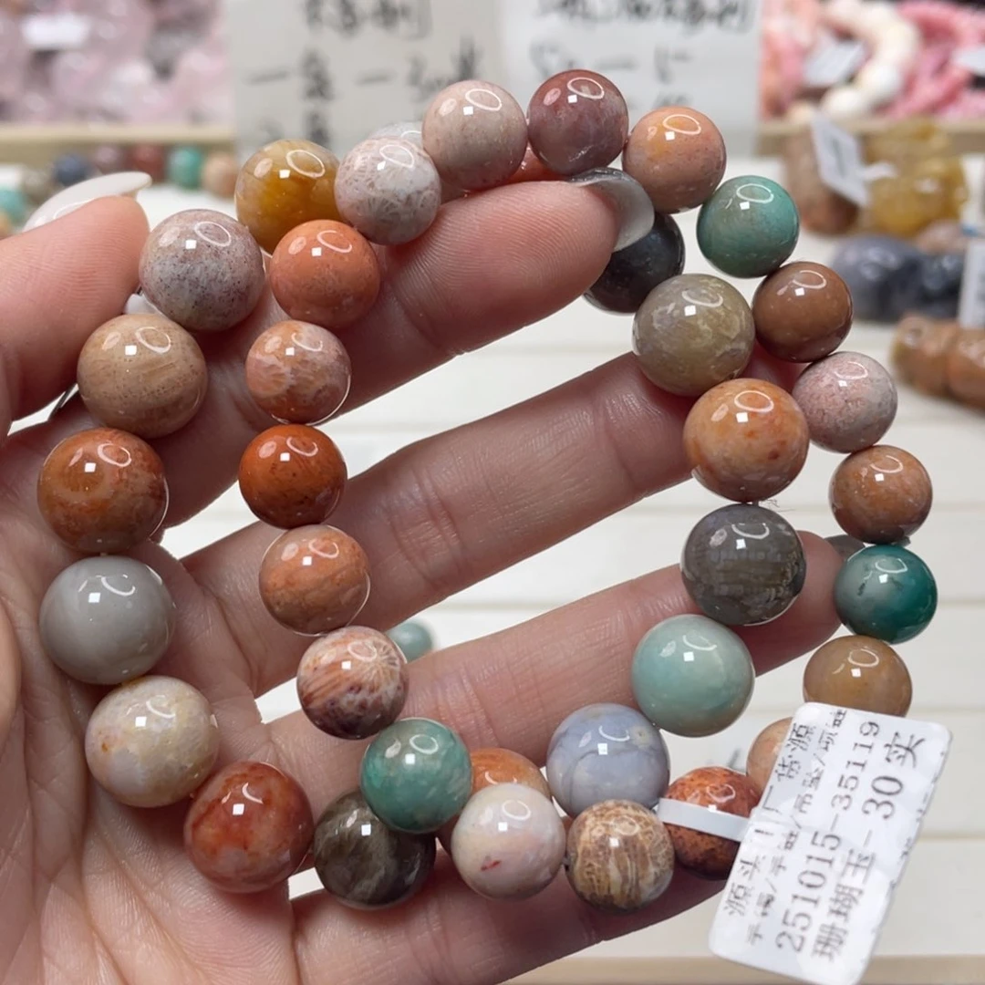 未镶嵌手链硅化玉罗*松832