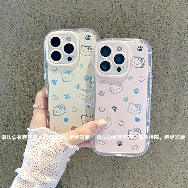 镜面奶油壳适用苹果16/iPhone/华为荣耀/OPPO/VIVO/小米手机壳潮