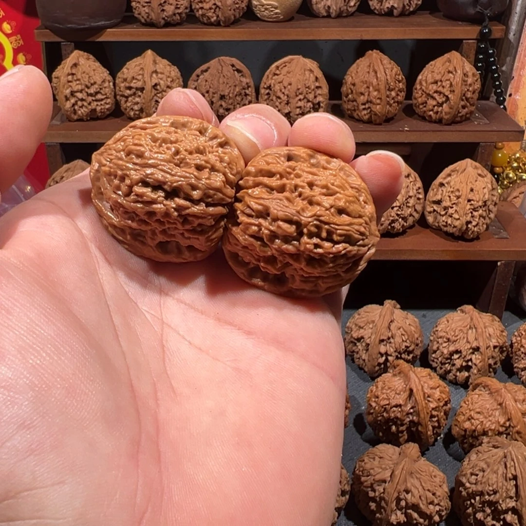 余***森文玩核桃吊坠涿鹿南疆石36全品