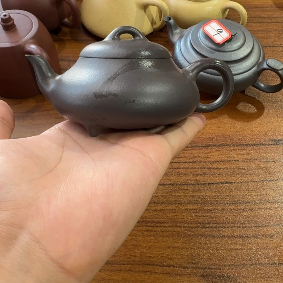 茶壶紫砂15号天青汉棠石瓢190CC微瑕