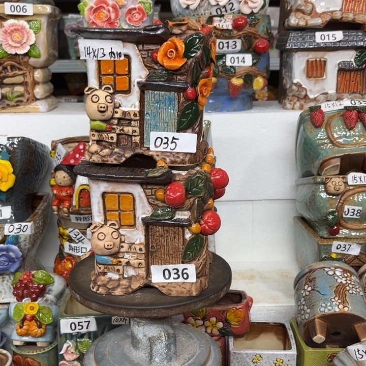 紫砂花盆粗陶材质多肉花盆