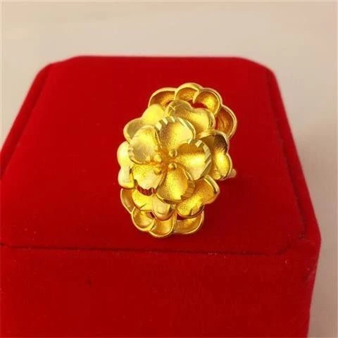 铜合金戒指 304-女款金色饰品甜美妈妈活口指环时尚瑞丽欧美