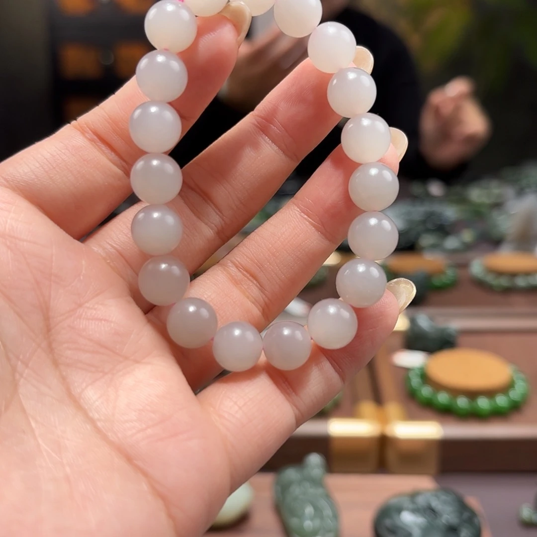 和田玉未镶嵌手链10