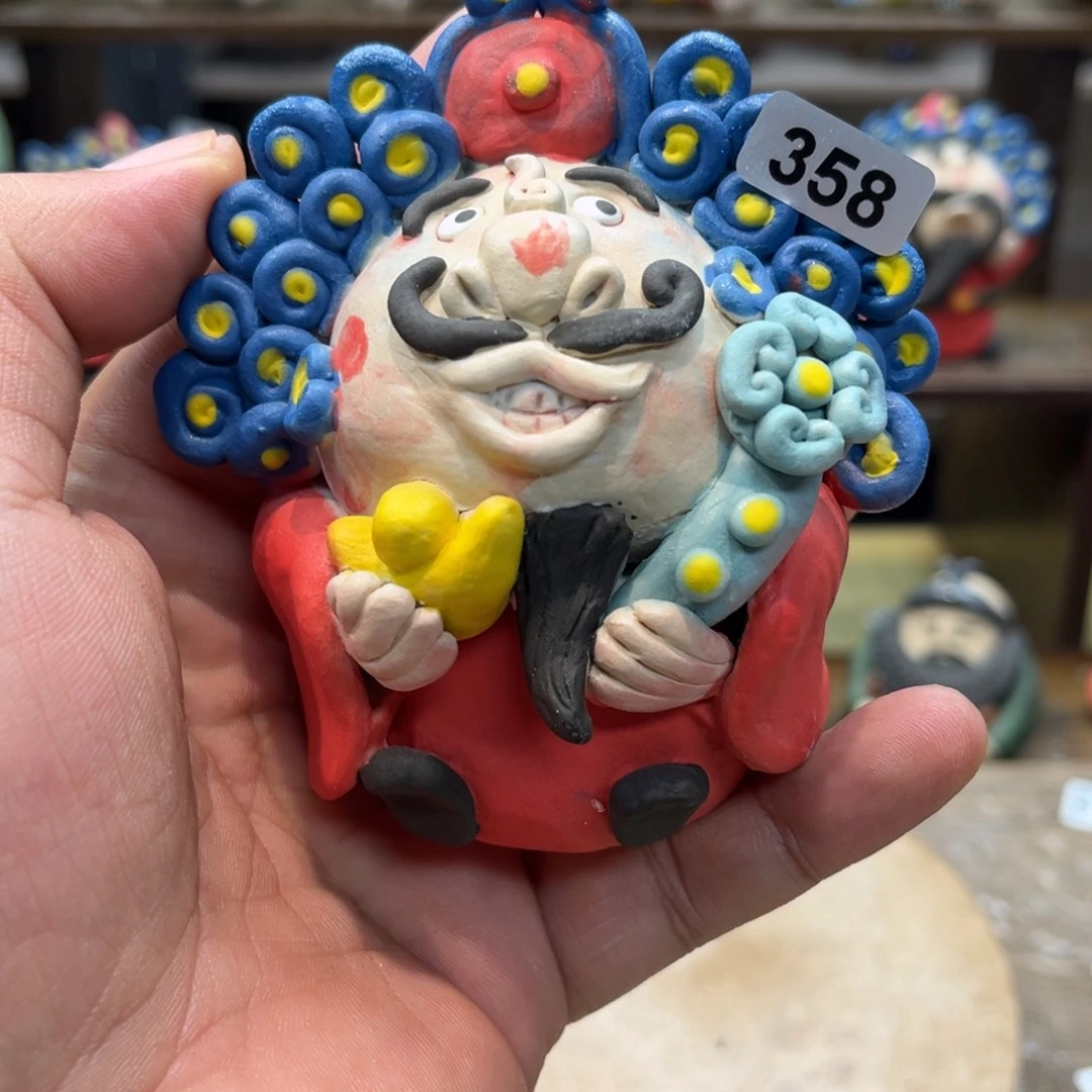 摆件纯手工抽象陶瓷摆件358