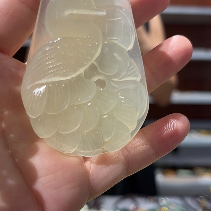 岫玉未镶嵌毛衣链