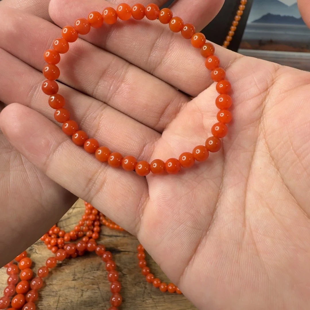 未镶嵌单圈南红玛瑙10微瑕卡5