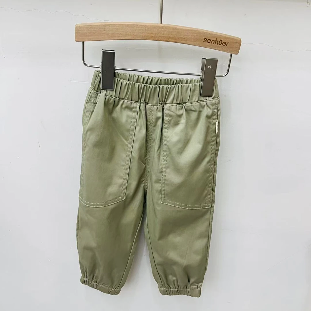 实体品牌童装小童A类超柔软梭织长裤2312023456