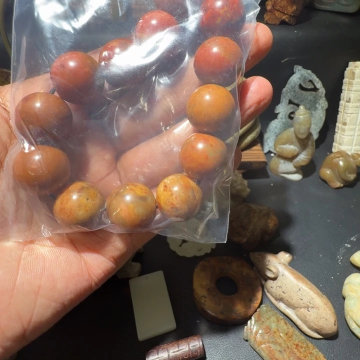 茗***毫和田玉未镶嵌车挂