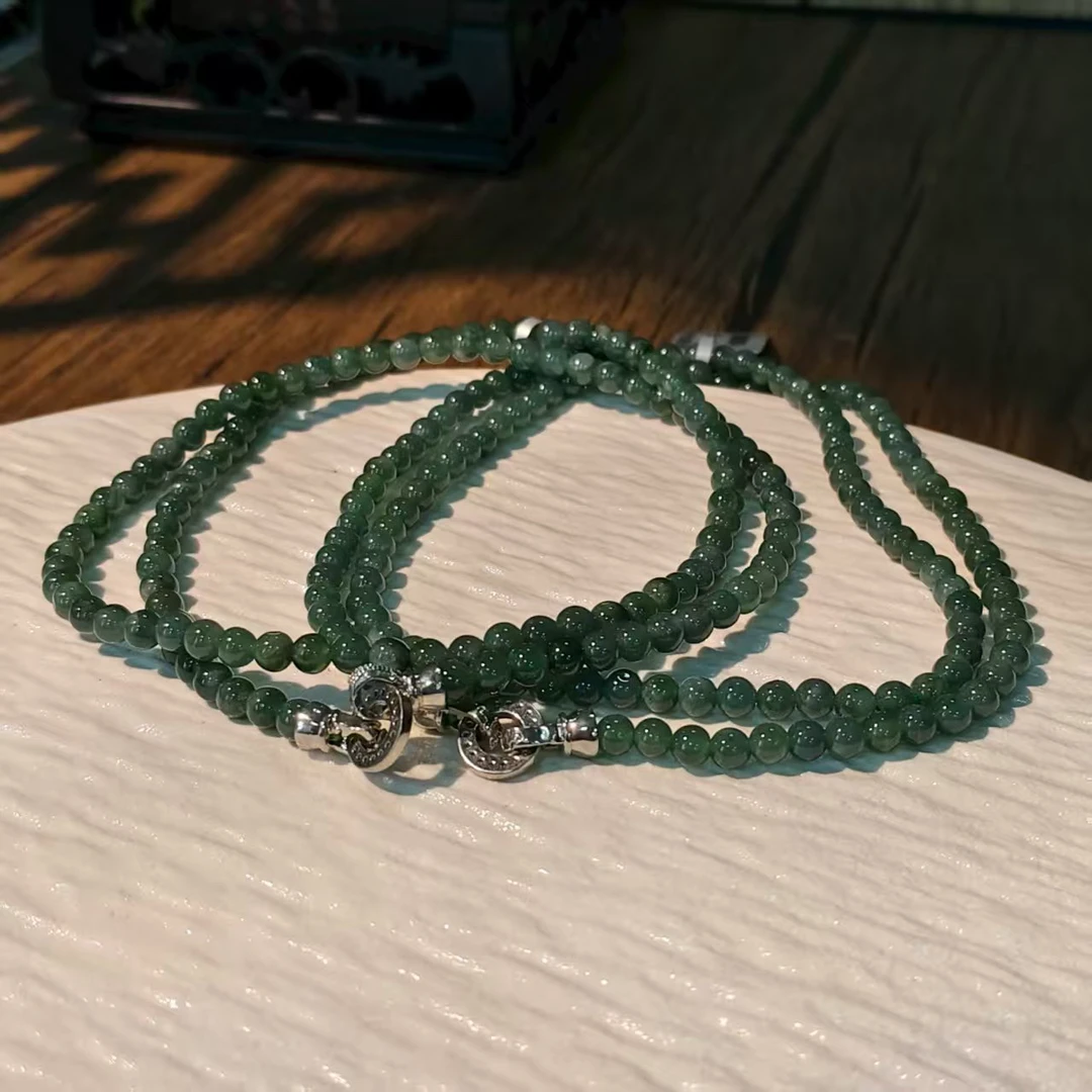 【书记甄选】翡翠项链 约4mm 多样性发一件 WW1983