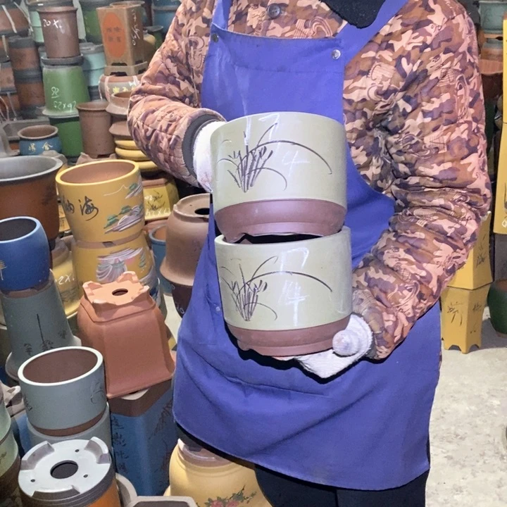 紫砂花盆紫砂花盆