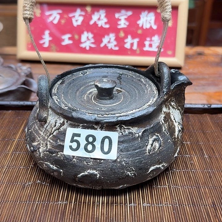 纯手工制作粗陶茶具