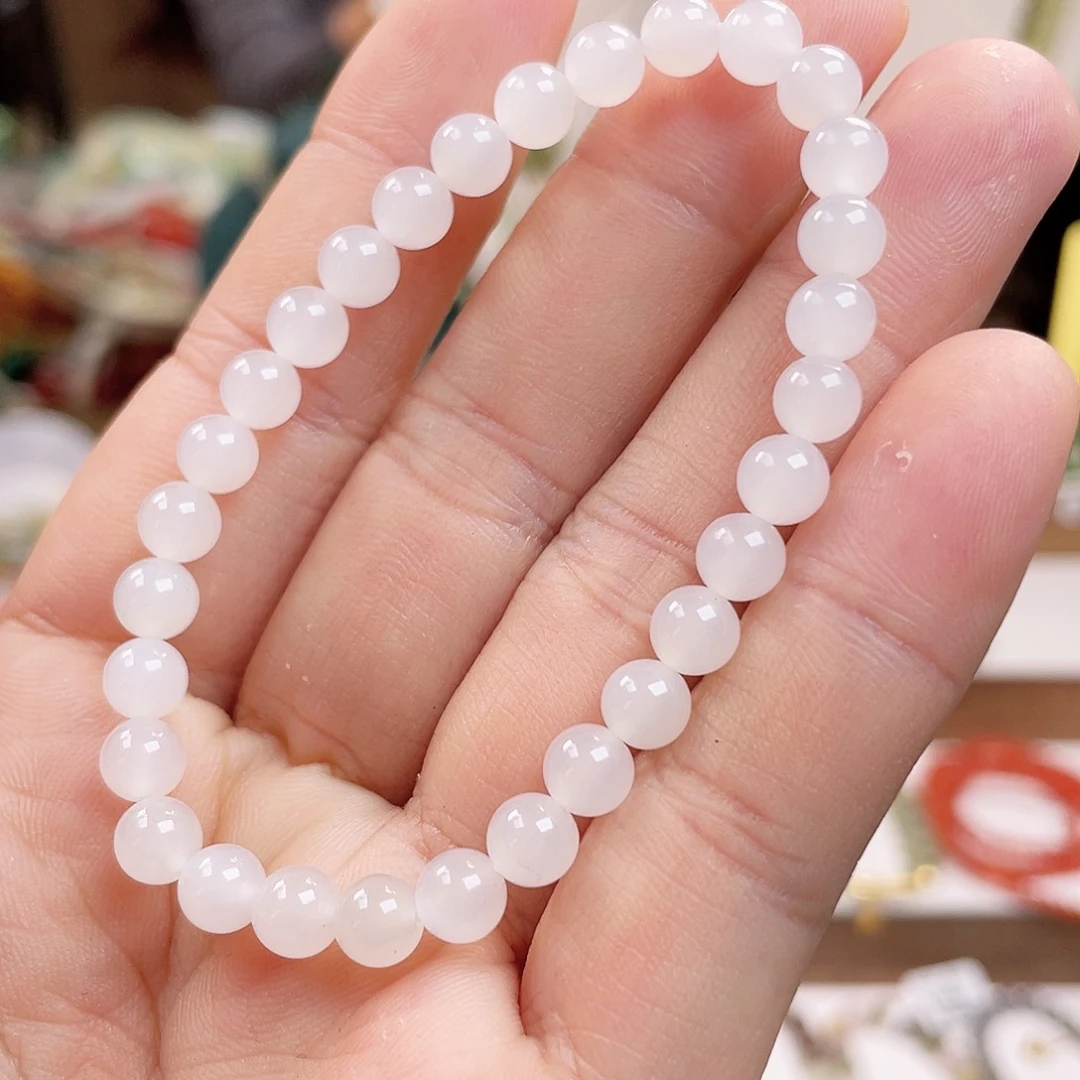 和田玉手链未镶嵌觉*6