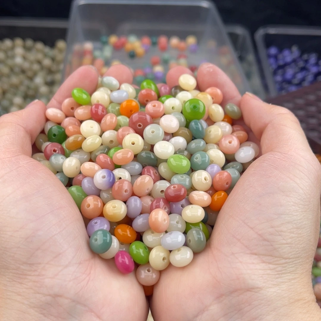 白玉菩提吊坠z 算盘200+100+50颗/微瑕不售后